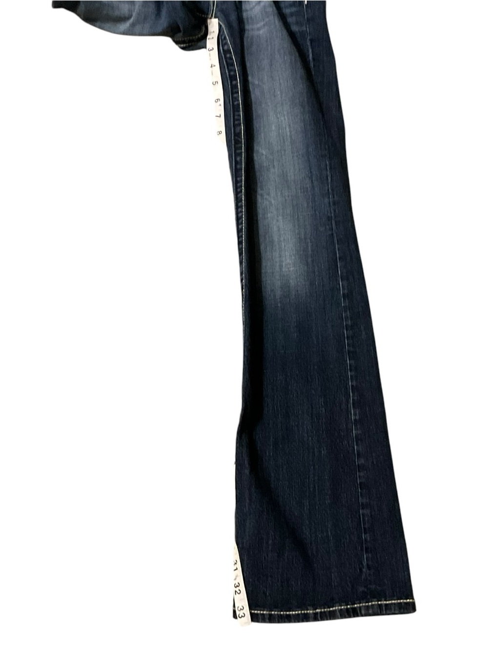 Miss Me Womens Bootcut Jeans 31 Dark Wash Stretch Denim Aztec Embroidered EUC - Picture 10 of 13